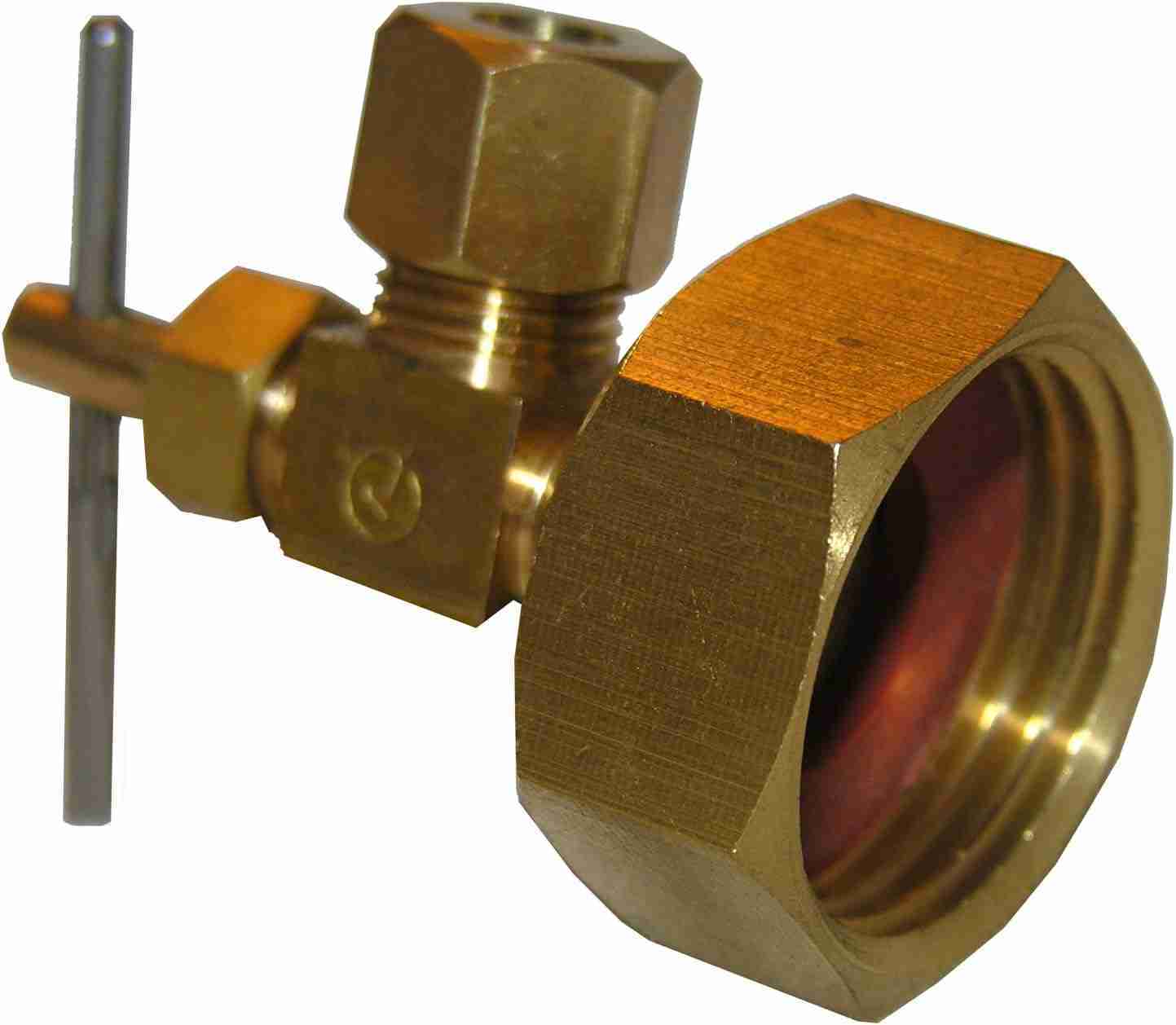 LASCO 17-8385 3/4 Female Garden Hose Thread by 1/4-Inch Compression Needle Valve Brass Adapter, Copper : Patio, Lawn & Garden | Rental LASCO 17-8385 3/4 Female Garden Hose Thread by 1/4-Inch Compression Needle Valve Brass Adapter, Copper : Patio, Lawn & Garden | Rental