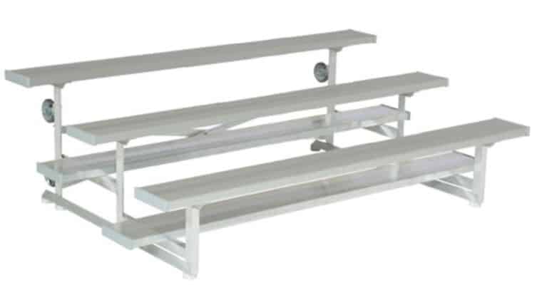 2 Row Tip N Roll Portable Aluminum Bleacher (Seats 10)- 7.6″ | Rental 2 Row Tip N Roll Portable Aluminum Bleacher (Seats 10)- 7.6″ | Rental