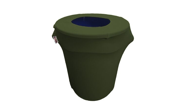 Spandex Trash Can Cover for 32-Gallon – Army Green | Rental