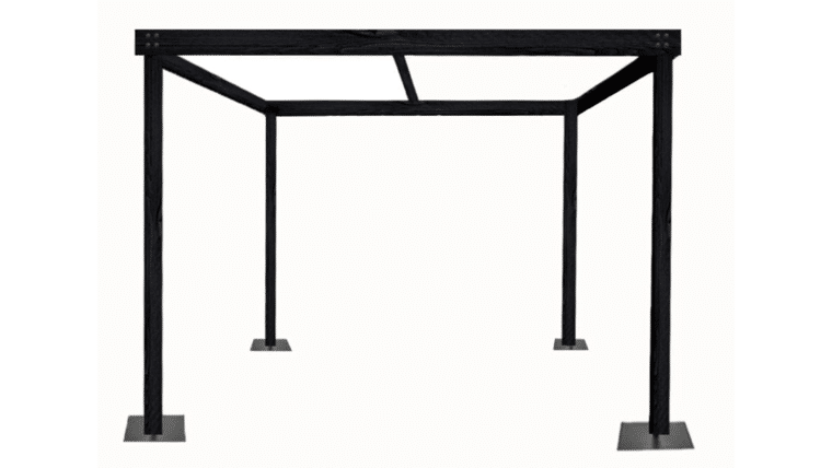 Cabana - 12 x 12'w x 8'h Black Wood Cabana | Rental