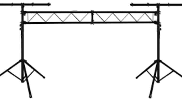 10' American DJ Black Tripod Lighting Truss | Rental