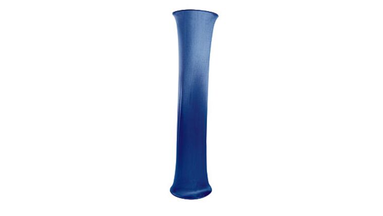 8' Blue Modern Luminescent Column | Rental