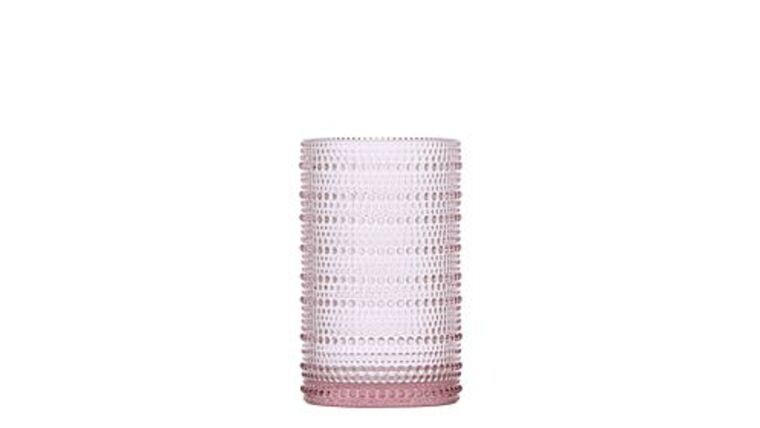 Jupiter, Beverage Glass – Pink Iced 13oz | Rental Jupiter, Beverage Glass – Pink Iced 13oz | Rental