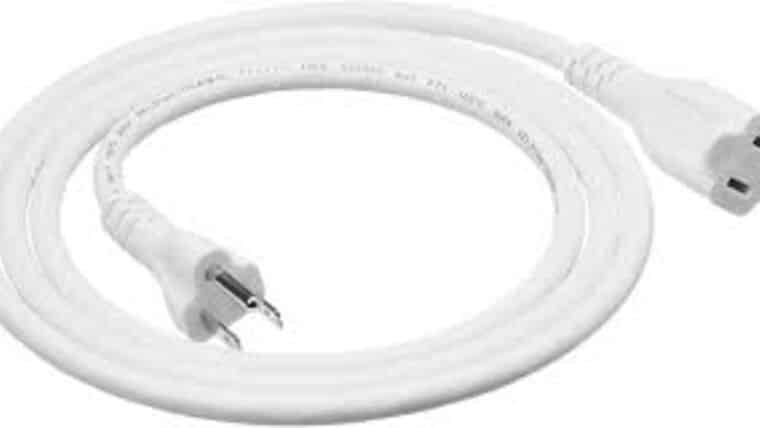 Power Cable | White | 14/3 | 6′ | Rental Power Cable | White | 14/3 | 6′ | Rental