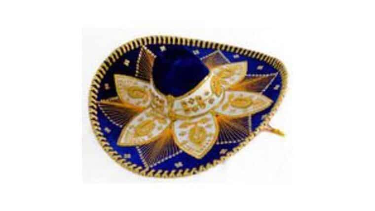 Mariachi Sombrero – Royal Blue & Gold | Rental Mariachi Sombrero – Royal Blue & Gold | Rental