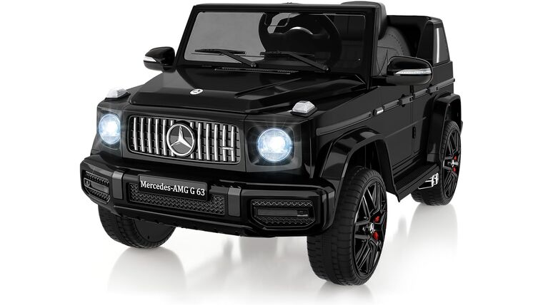 12V Kids Ride On Car, Hetoy Licensed Mercedes-Benz G63 Electric Car Battery Powered w/Parent Remote Control, LED Lights, Bluetooth, Music, Radio, Electric Vehicle Ride on Toy for Kids, Black | Rental 12V Kids Ride On Car, Hetoy Licensed Mercedes-Benz G63 Electric Car Battery Powered w/Parent Remote Control, LED Lights, Bluetooth, Music, Radio, Electric Vehicle Ride on Toy for Kids, Black | Rental