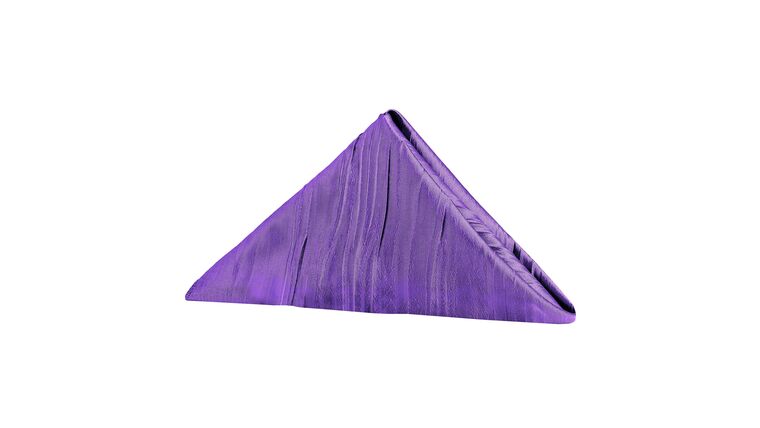 Accordion Crinkle Taffeta Napkin 20″x20″ – Purple | Rental