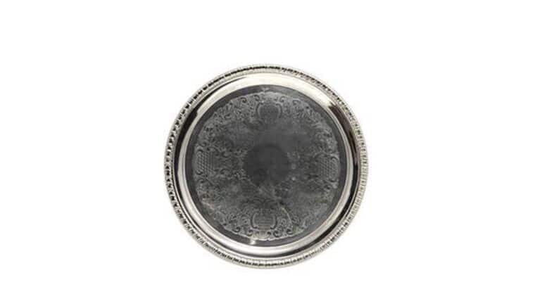 14" Round Gadroon Tray | Rental