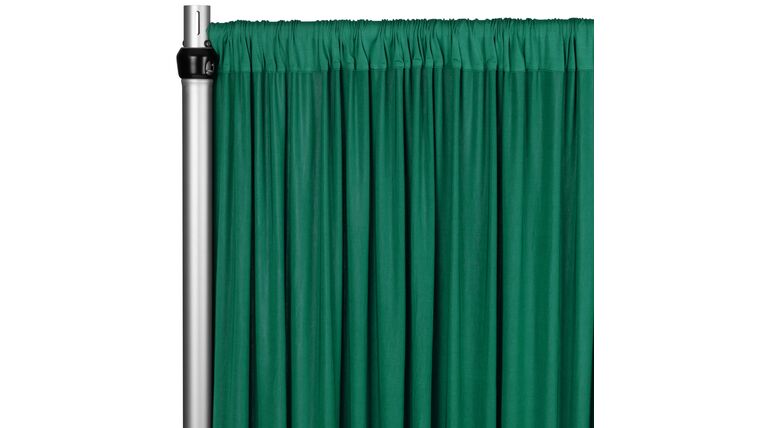 Spandex 4-way Stretch Drape Curtain 10ft H x 60" W - Emerald Green | Rental