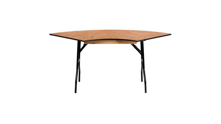 Banquet Table | Wood | Serpentine | 66″ X 30″ | Rental Banquet Table | Wood | Serpentine | 66″ X 30″ | Rental