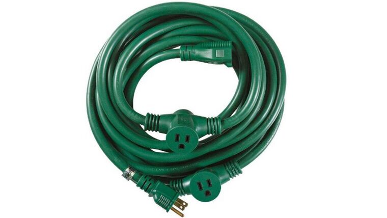 Power Cable | Green | 12/3 Multi-Outlet | 25′ | Rental Power Cable | Green | 12/3 Multi-Outlet | 25′ | Rental