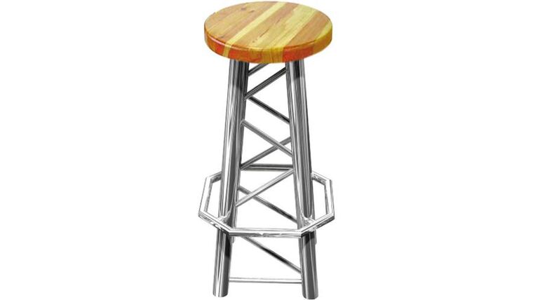 Straight Leg Aluminum GT Truss Style Barstool | Rental