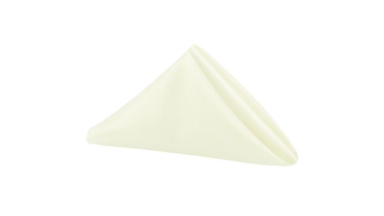 Taffeta Napkin 20″x20″ – Ivory | Rental