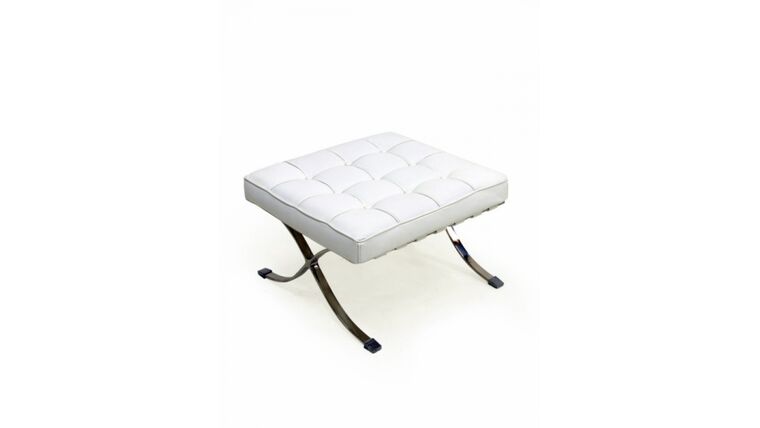Barcelona Style Stool – White | Rental