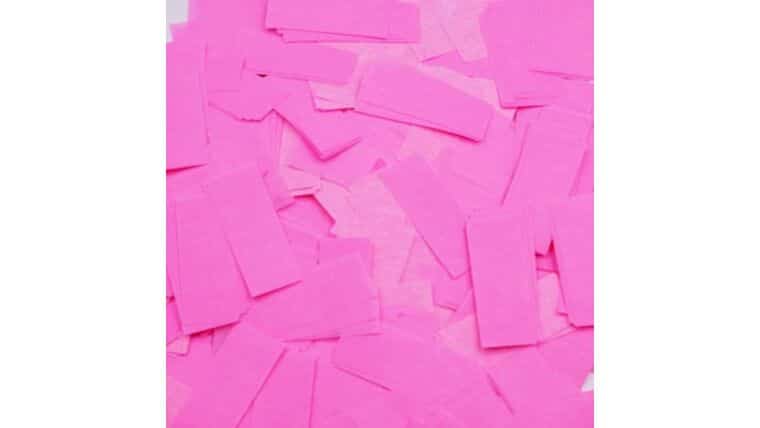 Hot Pink Black Light Tissue Confetti Bulk Purchase (1lb) | Rental
