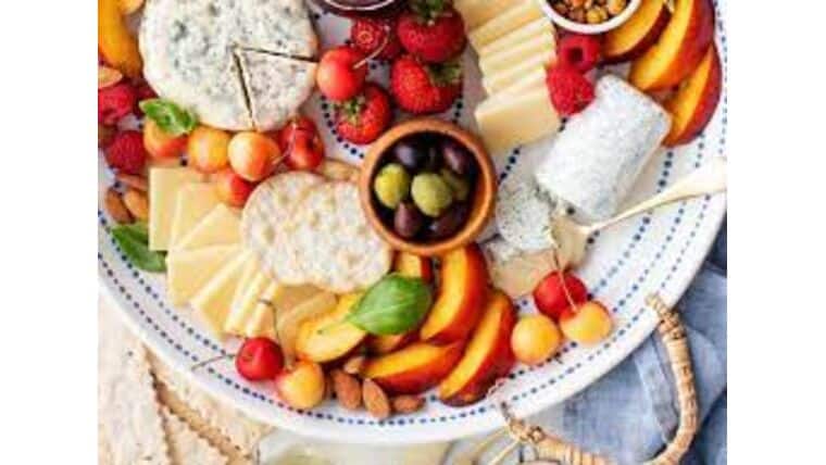 Charcuterie Tray | Assorted Fruit and Cheese Platter | Medium | Serves 25 | Purchase | Rental