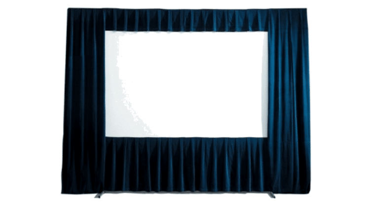 9′ x 12′ Fast Fold 4:3 Video Projection Screen Drape Kit | Rental