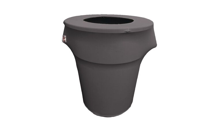 Spandex Trash Can Cover for 44 Gallon – Charcoal | Rental