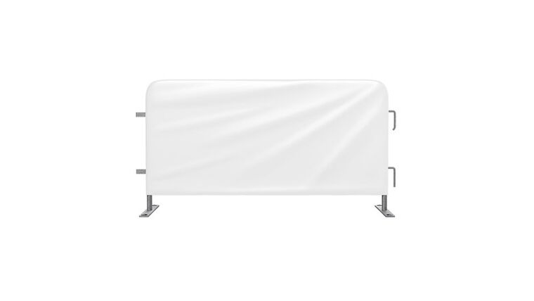 Heavy Duty Barricade Jacket Cover – Vinyl – White | Rental Heavy Duty Barricade Jacket Cover – Vinyl – White | Rental