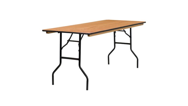 Banquet Table | Wood | Rectangle | 6′ x 36″ | Rental Banquet Table | Wood | Rectangle | 6′ x 36″ | Rental