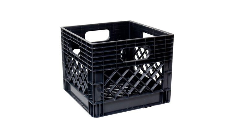 11″ x 13″ x 13″ Black Plastic Milk Crate | Rental 11″ x 13″ x 13″ Black Plastic Milk Crate | Rental