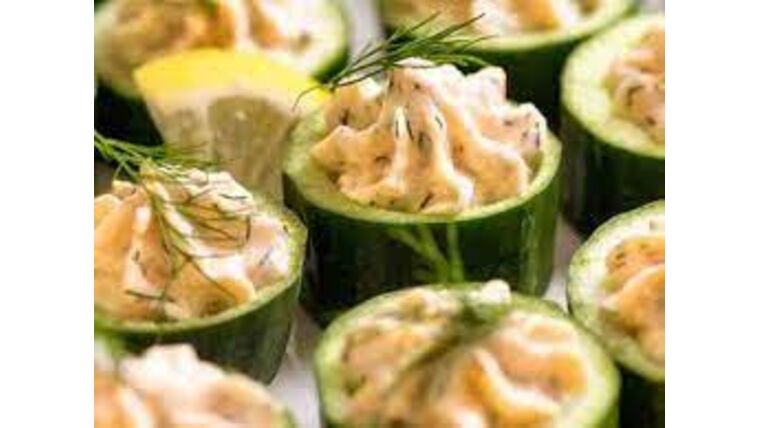 Medium Salmon Mousse Cucumber (Serves 25) | Purchase | Rental