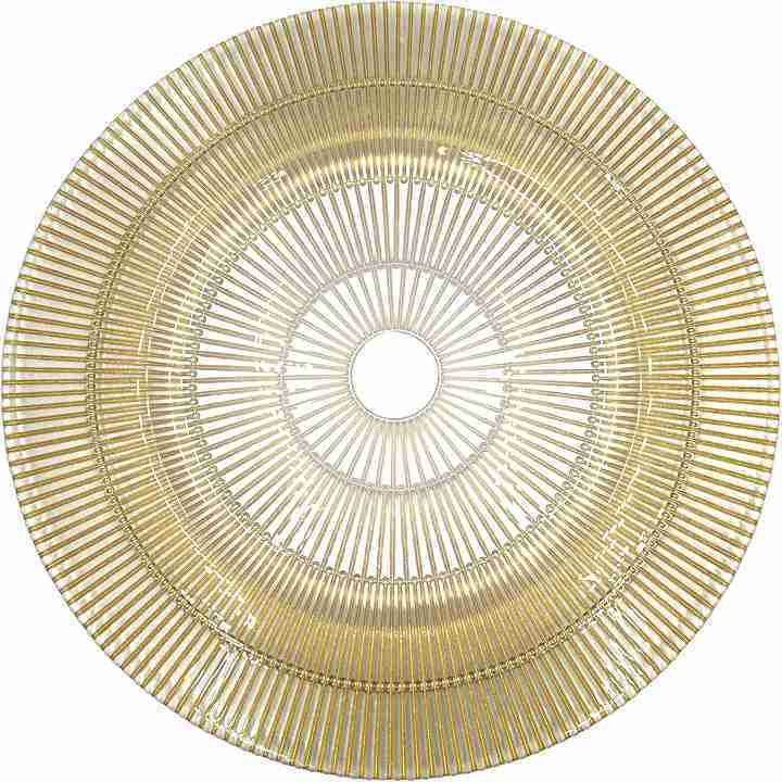 Apollo – Glass Charger Plate in Gold (Item # 0328) | Rental