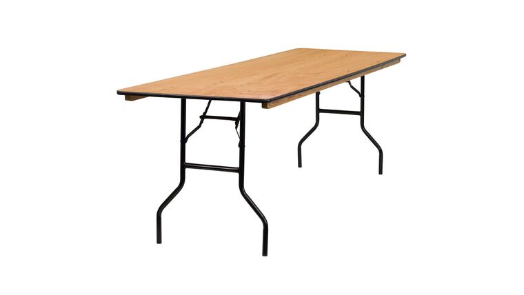 Banquet Table | Wood | Rectangle 8′ x 36″ | Rental Banquet Table | Wood | Rectangle 8′ x 36″ | Rental