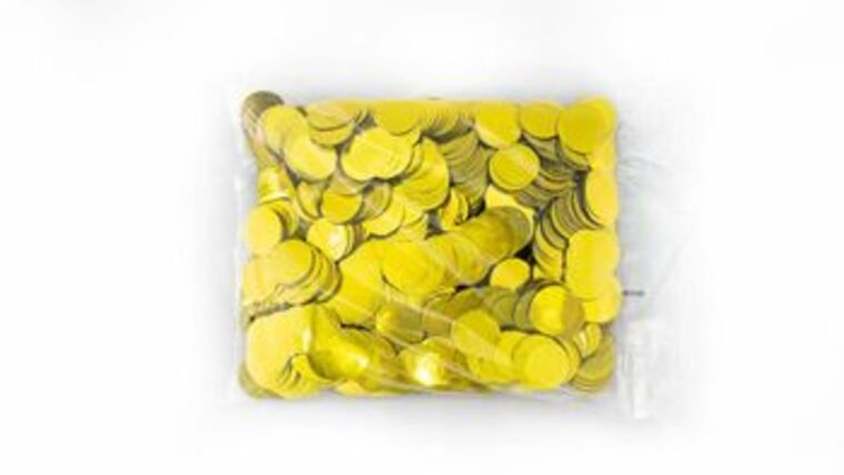 1" Gold Metallic Tissue Circles (1lb) | Purchase