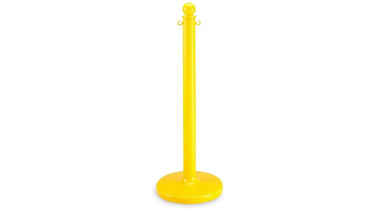 40″H Yellow Plastic Stanchion Post Only | Rental