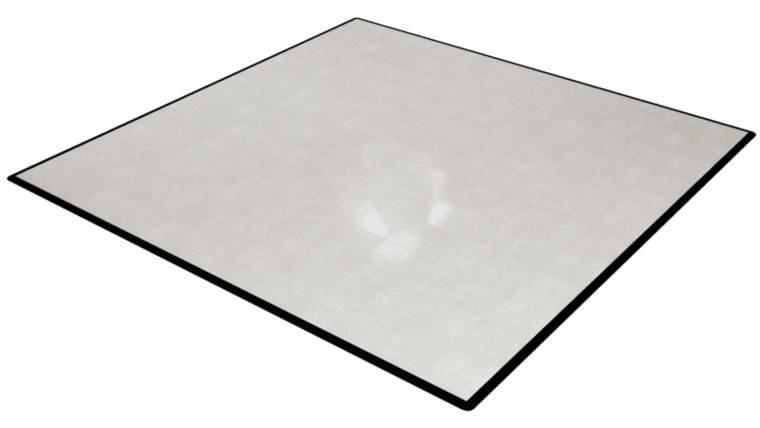 18′ x 18′ White Marble Dance Floor | Rental