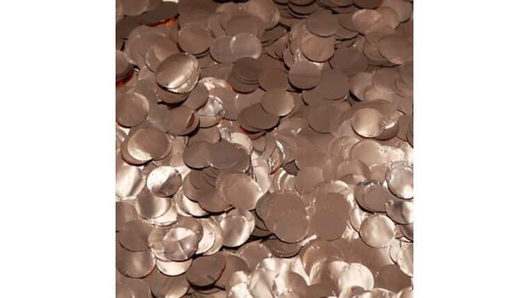 1" Rose Gold Metallic Circles | Rental