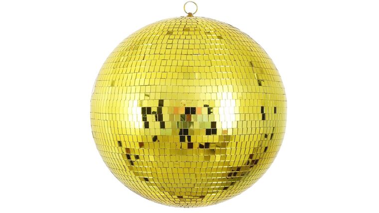 20" Round Disco Mirror Ball - Gold | Rental