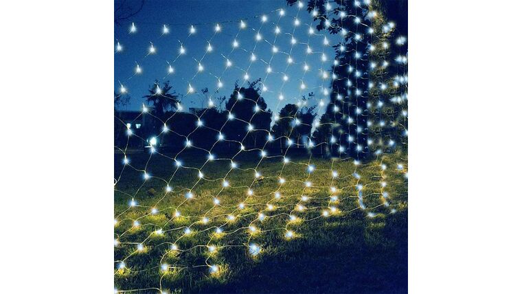 Net Mesh Lights,240 LEDs 9.8ft x 9.8ft String Lights for Christmas Trees,Bushes,Holiday,Party,Outdoor Wall,Garden Decorations(Cool White) | Rental