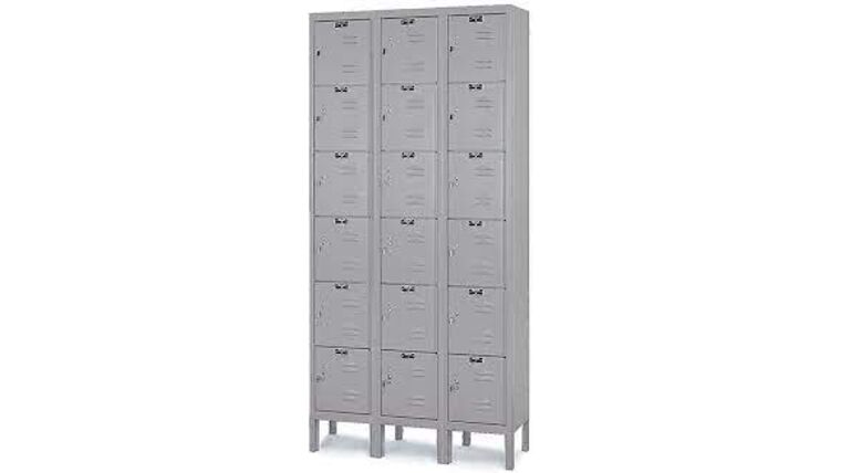Six Tier – 3 Wide Locker Room Lockers Prop – Grey | Rental Six Tier – 3 Wide Locker Room Lockers Prop – Grey | Rental