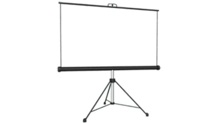 8′ x 8′ Da-Lite 4:3 Front Projection Tripod Video Screen | Rental