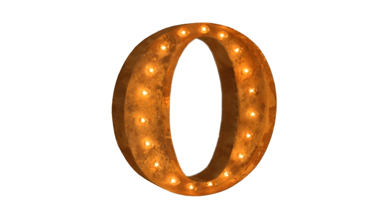 Vintage Marquee Letter | O | 36″ | Rental Vintage Marquee Letter | O | 36″ | Rental