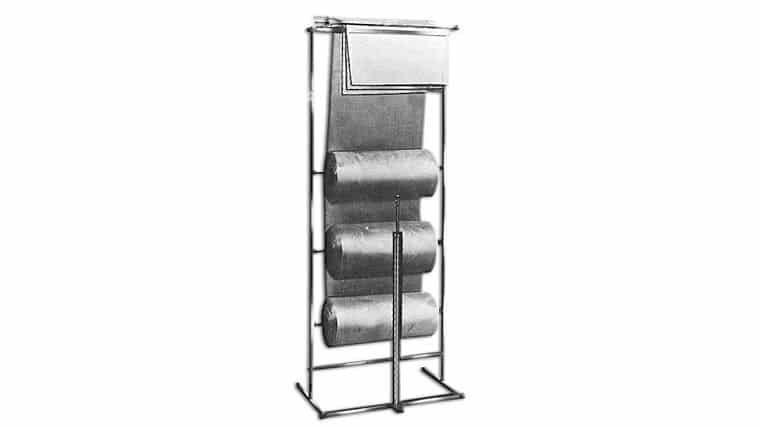 Chrome Three (3) Roll Dispensing Bagging Jack | Rental Chrome Three (3) Roll Dispensing Bagging Jack | Rental