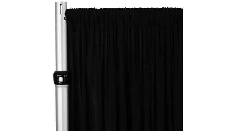 Spandex 4-way Stretch Drape Curtain 10ft H x 60" W - Black | Rental