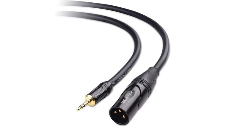 Cable Matters (1/8 Inch) 3.5mm to XLR Cable 6 ft Male to Male (XLR to 3.5mm Cable, XLR to 1/8 Cable, 1/8 to XLR Cable) | Rental