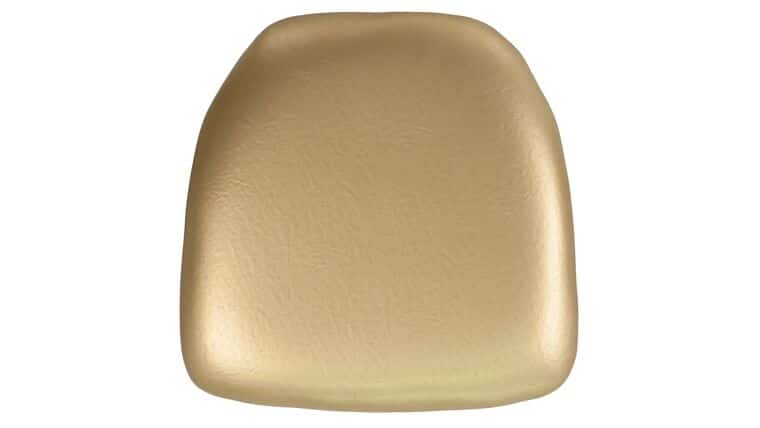 Chair Pad – Hard Gold Vinyl Chiavari Chair Cushion | Rental Chair Pad – Hard Gold Vinyl Chiavari Chair Cushion | Rental