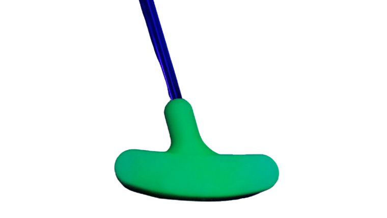 Black Light Green Rubber Mini Golf Putter | Rental Black Light Green Rubber Mini Golf Putter | Rental