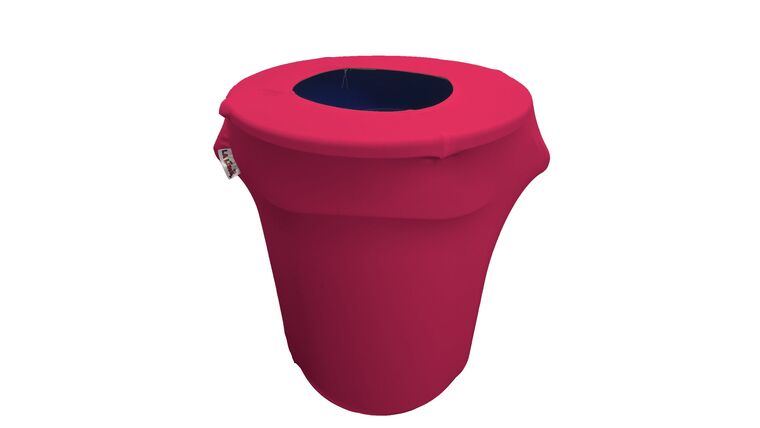 Spandex Trash Can Cover for 32-Gallon – Fuchsia | Rental