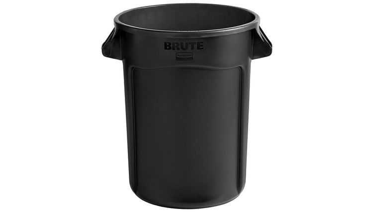 32 Gallon Black Plastic Trash Can | Rental