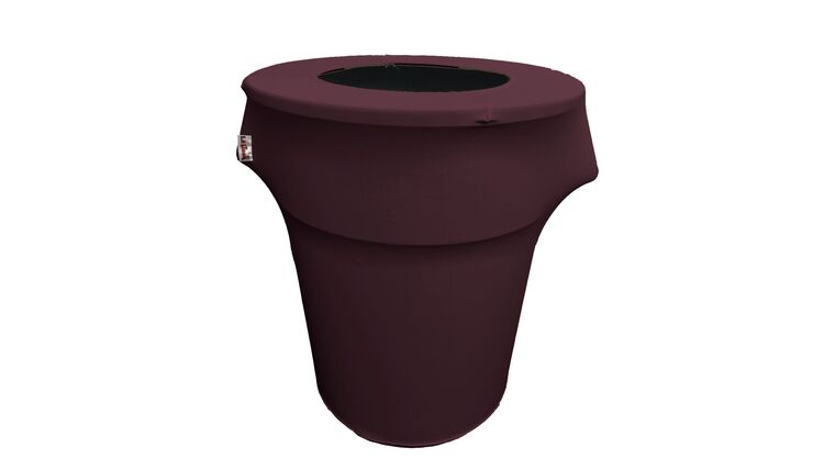 Spandex Trash Can Cover for 44 Gallon – Eggplant | Rental Spandex Trash Can Cover for 44 Gallon – Eggplant | Rental