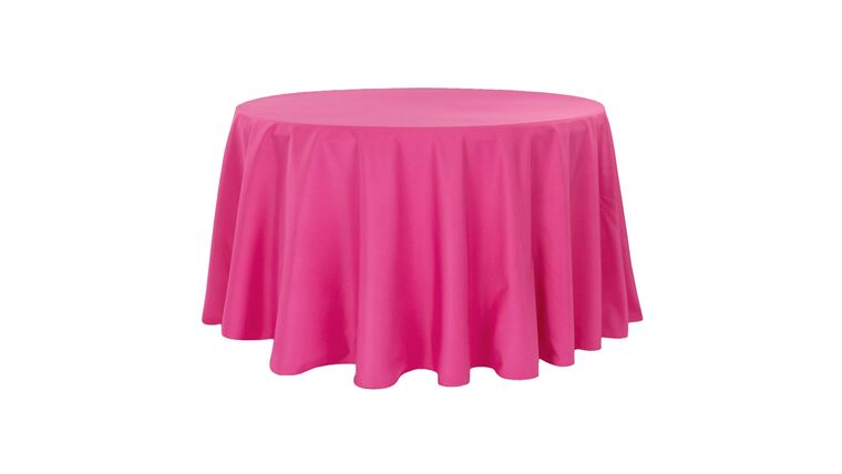 Polyester 108″ Round Tablecloth – Fuchsia | Rental