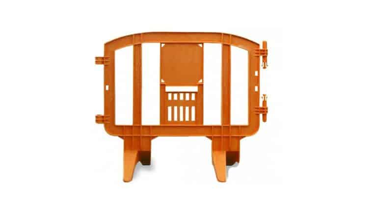 4' Minit Plastic Crowd Control Barricade - Orange | Rental