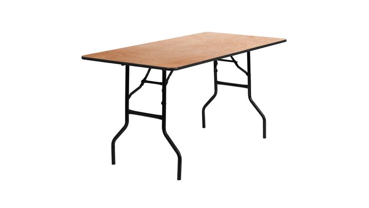 Banquet Table | Wood | 4’ x 40″ | Rental Banquet Table | Wood | 4’ x 40″ | Rental