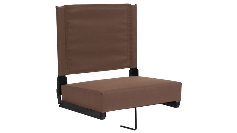 Bleacher Seat – Brown Grandstand Comfort Seats by Flash with Ultra-Padded Seat | Rental