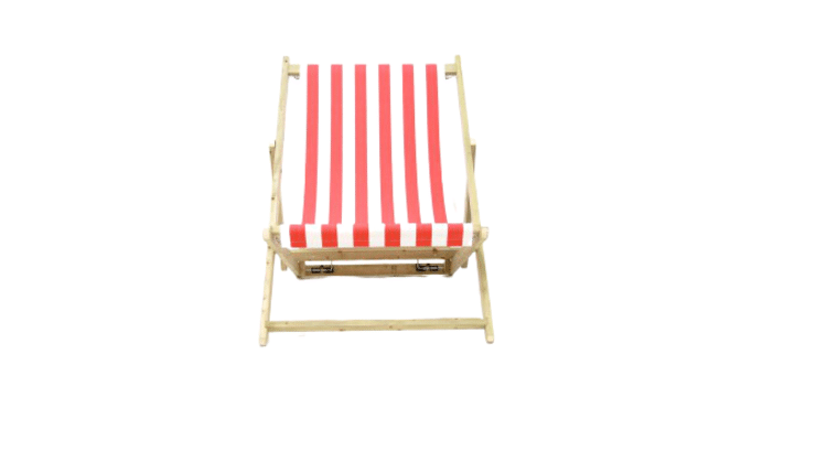 Deck Chair - Giant Deck Chair - Red Stripe | Rental